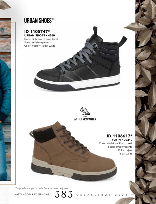 Catálogo  price shoes Urban Shoes calzado negro  - Price Shoes Caballeros 2023-2024