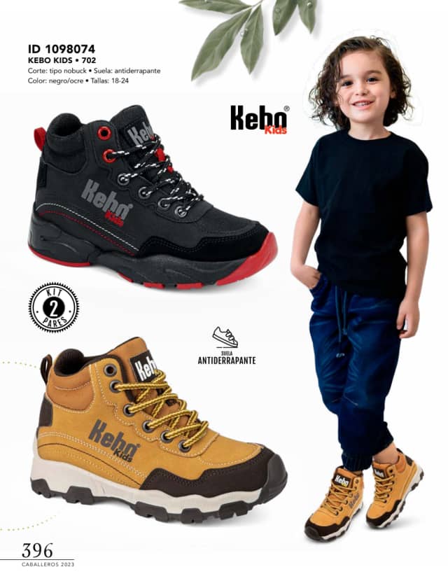Catálogo  price shoes Kebo calzado negro ocre.  - Price Shoes Caballeros 2023-2024