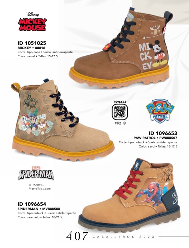 Catálogo  price shoes Spiderma calzado camel.  - Price Shoes Caballeros 2023-2024