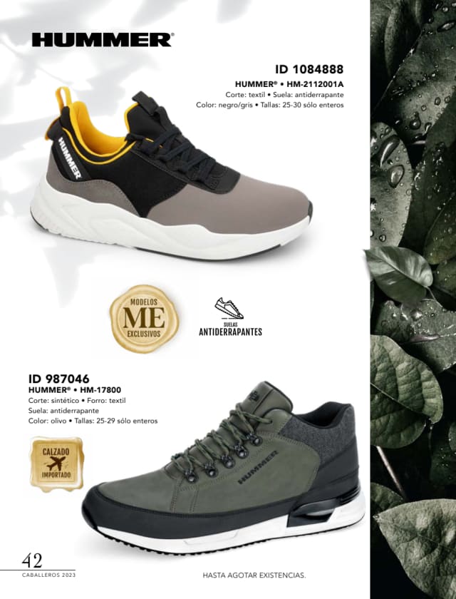 Catálogo  price shoes Hummer calzado olivo  - Price Shoes Caballeros 2023-2024