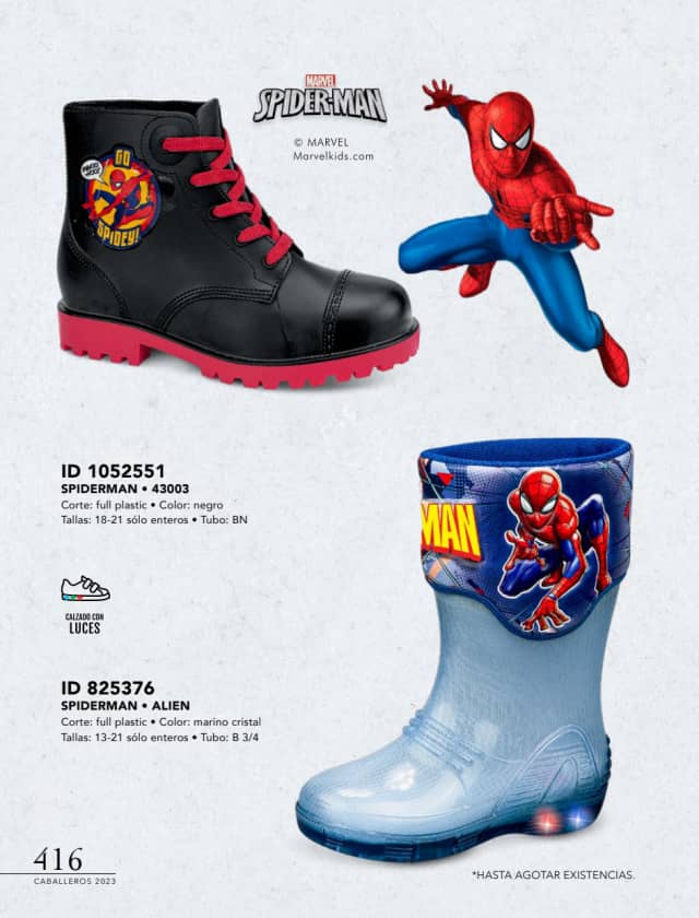 Catálogo  price shoes Spiderma calzado negro  - Price Shoes Caballeros 2023-2024