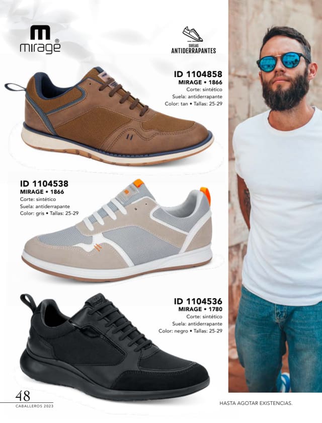 Catálogo  price shoes Mirage calzado gris  - Price Shoes Caballeros 2023-2024