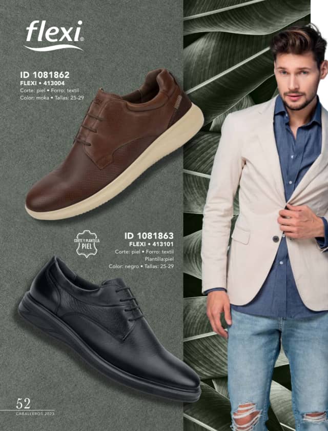 Catálogo  price shoes Flexi calzado moka  - Price Shoes Caballeros 2023-2024