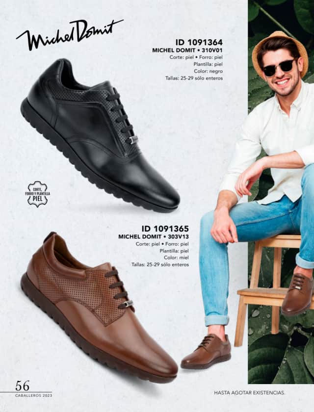 Catálogo  price shoes Michel Domit calzado negro  - Price Shoes Caballeros 2023-2024