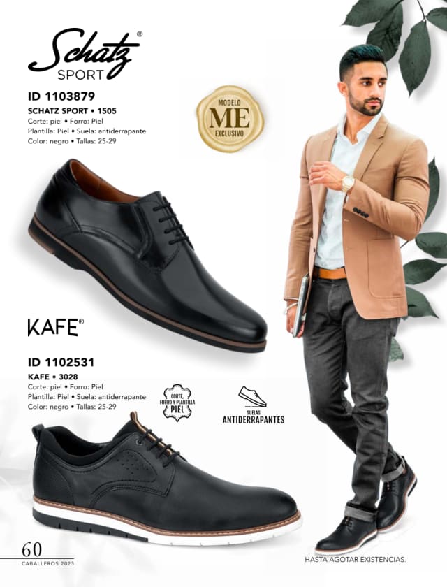 Catálogo  price shoes Schatz Sport calzado negro  - Price Shoes Caballeros 2023-2024