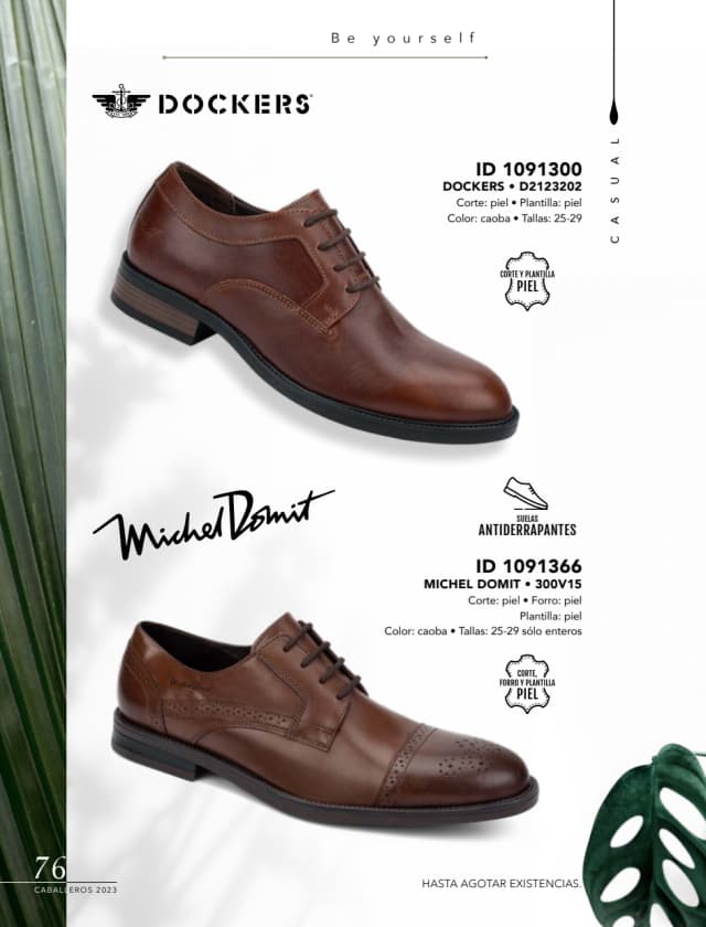 Catálogo  price shoes Michel Domit calzado caoba  - Price Shoes Caballeros 2023-2024
