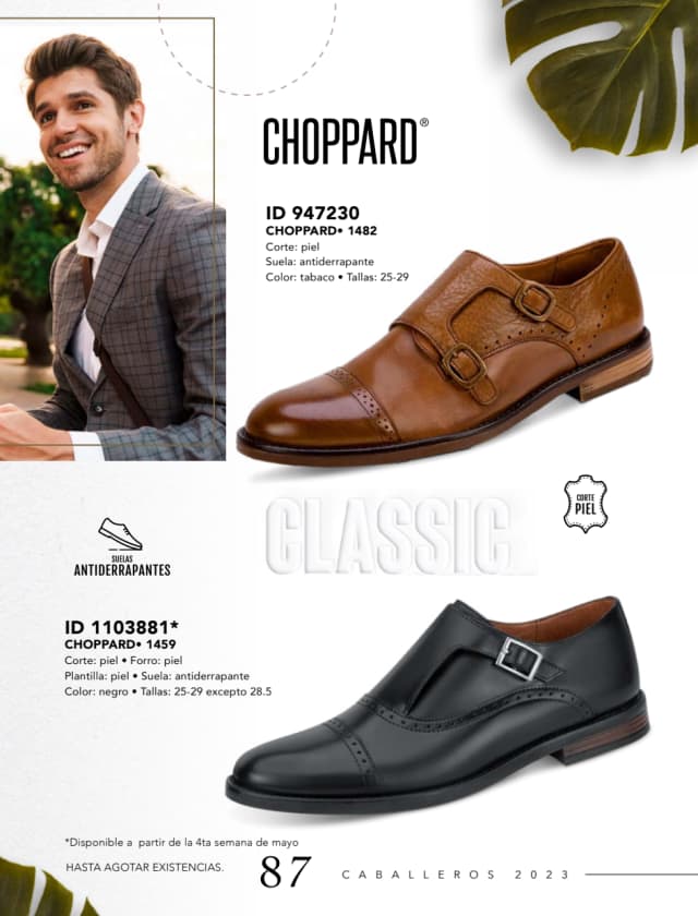 Catálogo  price shoes Choppard calzado tabaco  - Price Shoes Caballeros 2023-2024