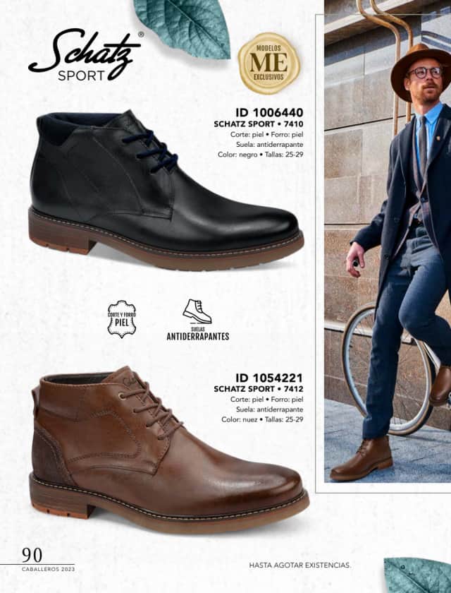 Catálogo  price shoes Schatz Sport calzado negro  - Price Shoes Caballeros 2023-2024