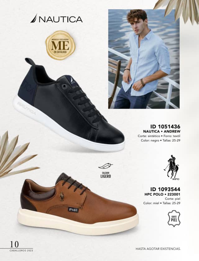 Catálogo  price shoes Nautica calzado negro  - Price Shoes Caballeros 2023-2024