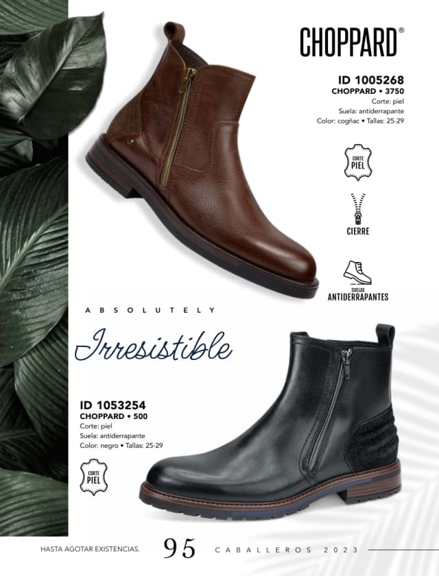 Catálogo  price shoes Choppard calzado negro  - Price Shoes Caballeros 2023-2024