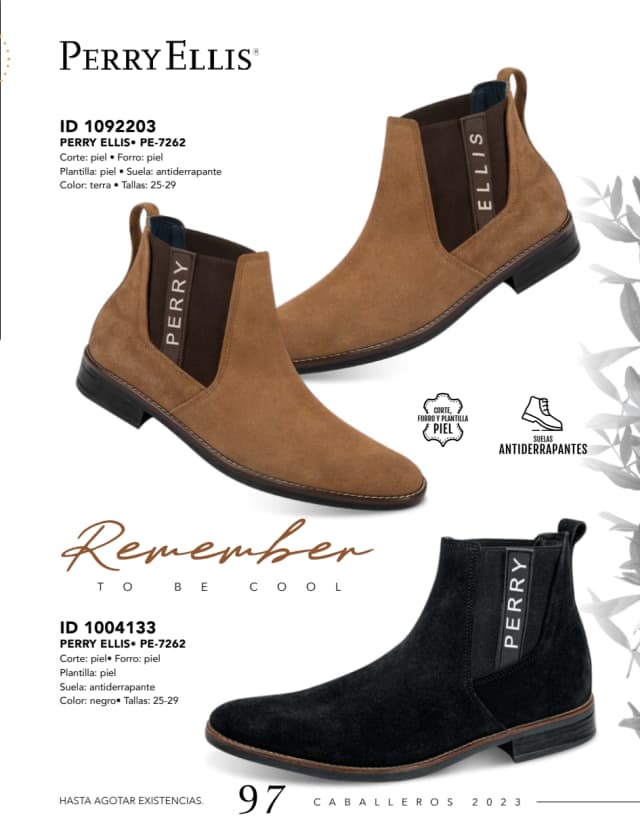 Catálogo  price shoes Perry Ellis calzado terra  - Price Shoes Caballeros 2023-2024