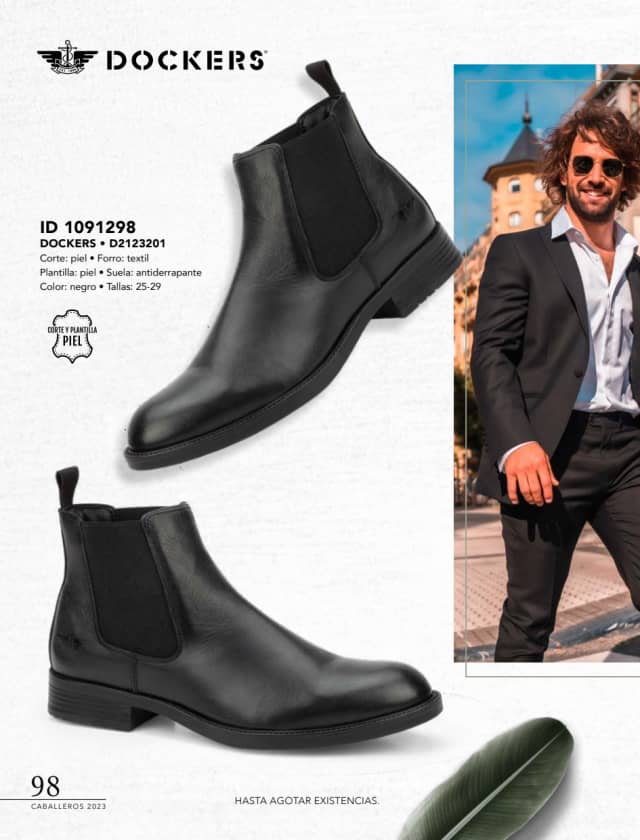 Catálogo  price shoes Dockers calzado negro  - Price Shoes Caballeros 2023-2024